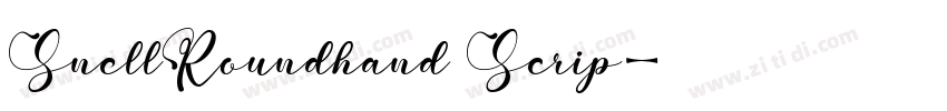 SnellRoundhand Scrip字体转换